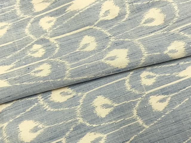 平和屋着物●上質な紬　孔雀文　正絹　逸品　AABD8656fy