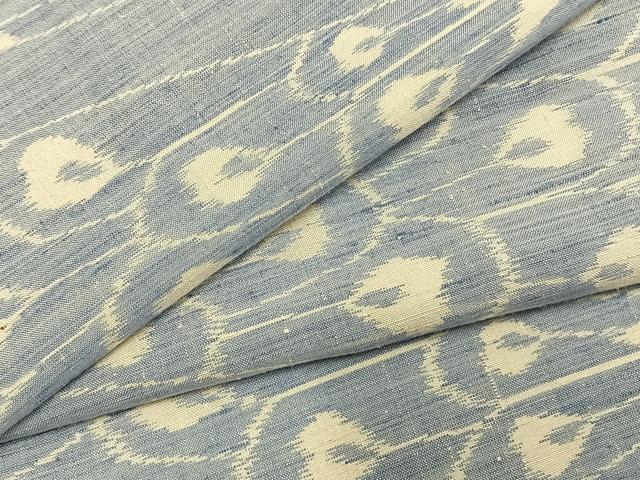 平和屋着物●上質な紬　孔雀文　正絹　逸品　AABD8656fy