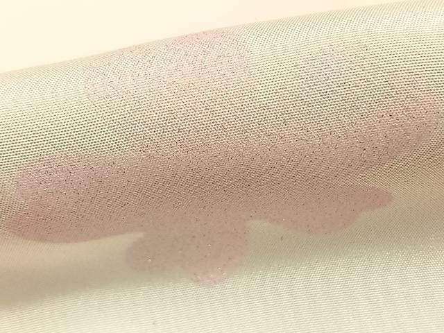 平和屋着物●長襦袢　袷　舞花文　銀彩　正絹　逸品　AABD8688fy