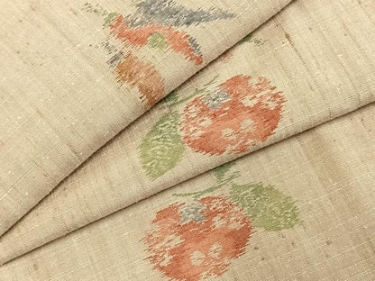 平和屋着物●小千谷紬 成り物 ロング丈 正絹 逸品 AABD8690fy
