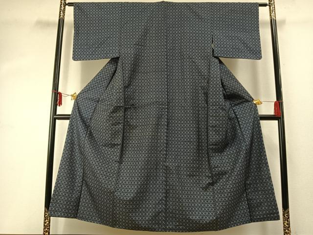 平和屋着物●本場大島紬　割り込み絣　正絹　逸品　AABD8691fy