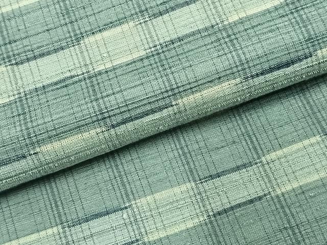 平和屋着物●上質な紬 格子 正絹 逸品 AABD8696fy
