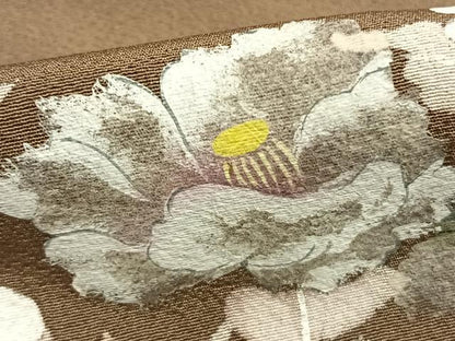 平和屋着物●訪問着　手描き　枝花文　暈し染め　正絹　逸品　AABD8718fy