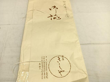 平和屋着物●銀座きしや　訪問着　手描き　駒刺繍　風景文　暈し染め　金糸　金彩　たとう紙付き　正絹　逸品　AABD8724fy