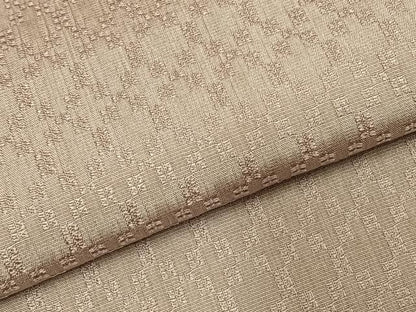 平和屋着物●花織　紬　菱繋ぎ　正絹　逸品　未使用　AABD8736fy