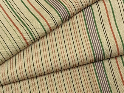 平和屋着物●上質な小紋　縞　正絹　逸品　AABD8745fy