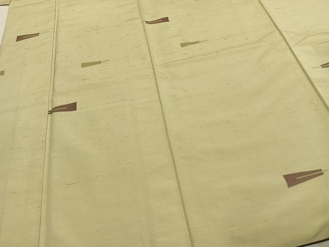 平和屋着物●上質な紬　扇　正絹　逸品　AABD8746fy