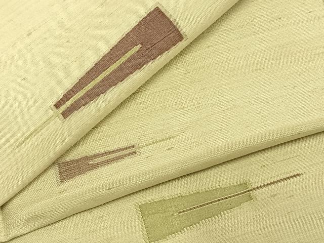 平和屋着物●上質な紬　扇　正絹　逸品　AABD8746fy