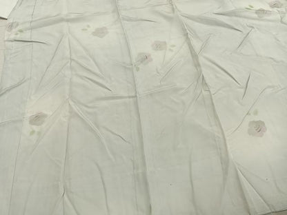 平和屋着物●長襦袢　無双仕立て　舞花文　暈し染め　正絹　逸品　AABD8748fy