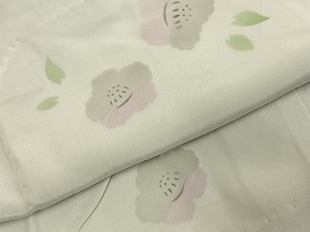 平和屋着物●長襦袢　無双仕立て　舞花文　暈し染め　正絹　逸品　AABD8748fy