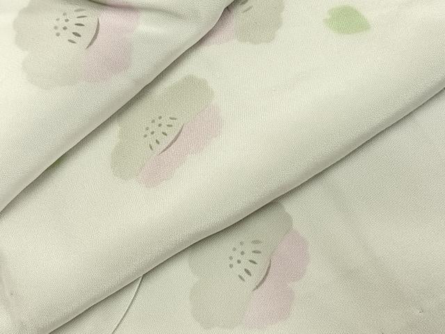 平和屋着物●長襦袢　無双仕立て　舞花文　暈し染め　正絹　逸品　AABD8748fy