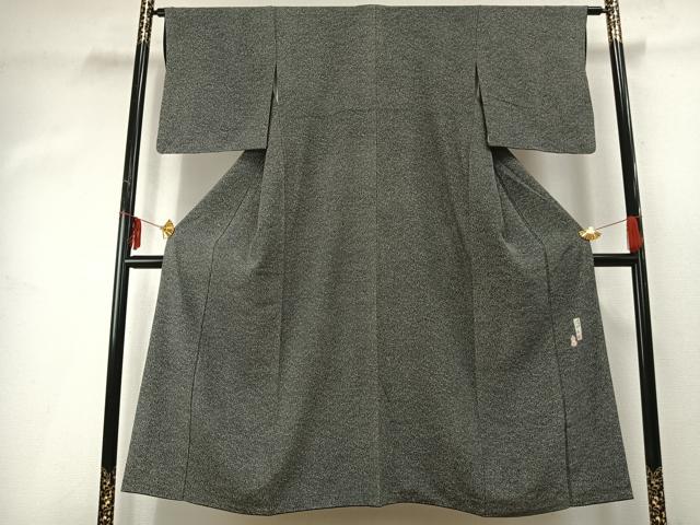 平和屋着物●人間国宝　初代 六谷梅軒(六谷紀久男)錐彫り　重要無形文化　財伊勢型紙　江戸小紋　瓢箪文　正絹　逸品　AABD8764fy