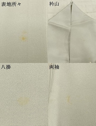 平和屋着物●訪問着 友禅 駒刺繍 熨斗枝花文 金彩 正絹 逸品 AABD8774fy
