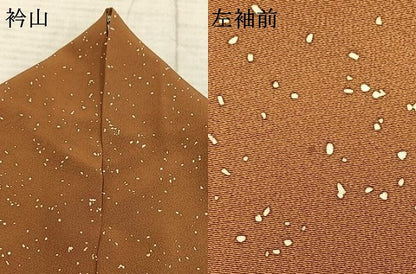 平和屋着物●上質な小紋　箔散らし文　正絹　逸品　AABD8776fy