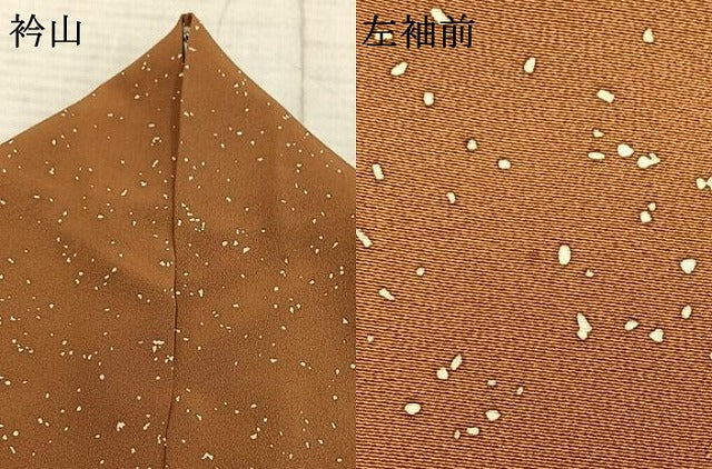 平和屋着物●上質な小紋　箔散らし文　正絹　逸品　AABD8776fy