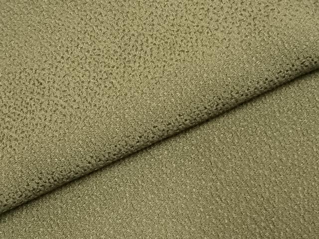 平和屋着物●上質な色無地　海松色　正絹　逸品　AABD8793fy