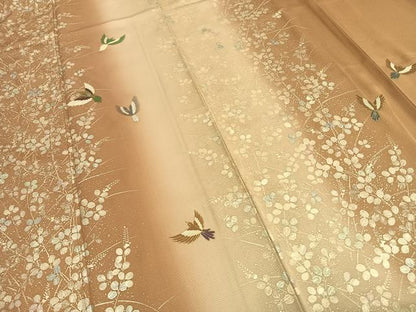 平和屋着物●訪問着　飛鳥文　暈し染め　金彩　正絹　逸品　AABD8794fy