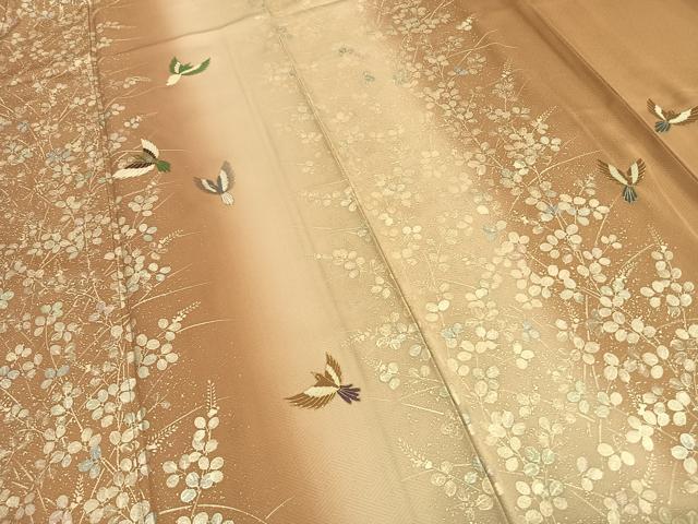 平和屋着物●訪問着　飛鳥文　暈し染め　金彩　正絹　逸品　AABD8794fy