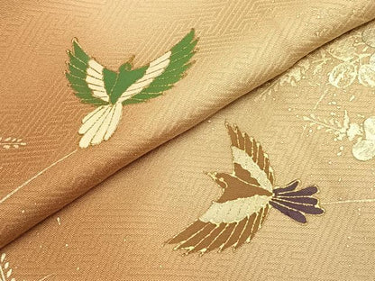 平和屋着物●訪問着　飛鳥文　暈し染め　金彩　正絹　逸品　AABD8794fy