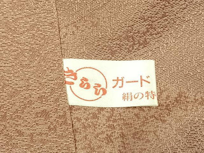 平和屋着物●訪問着　駒刺繍　枝花文　金彩　金通し地　正絹　逸品　AABD8795fy