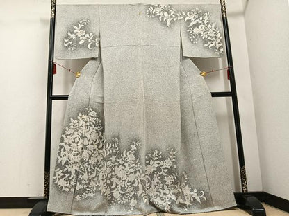 平和屋着物●訪問着　更紗文　暈し染め　正絹　逸品　AABD8803ph