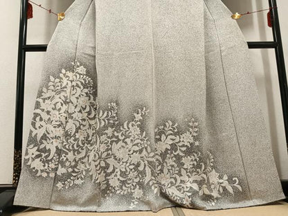 平和屋着物●訪問着　更紗文　暈し染め　正絹　逸品　AABD8803ph
