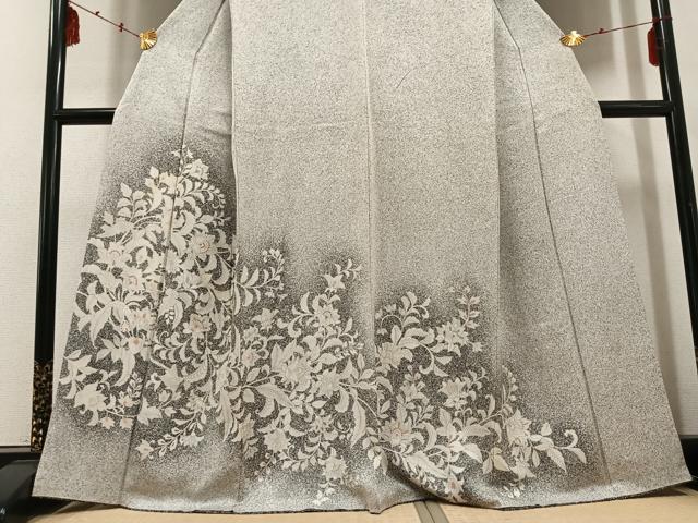 平和屋着物●訪問着　更紗文　暈し染め　正絹　逸品　AABD8803ph