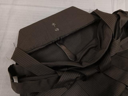 平和屋着物●男性 馬乗り袴 縞 正絹 逸品 AABD8824ph