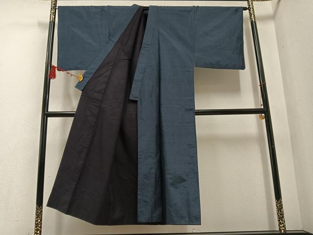 平和屋着物●男性　本場村山大島紬　アンサンブル　亀甲絣　正絹　逸品　AABD8858ph