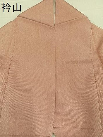 平和屋着物●江戸小紋 万筋 赤丹色×練色 正絹 逸品 AABD8861ph