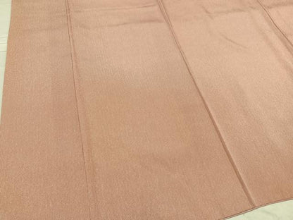 平和屋着物●江戸小紋 万筋 赤丹色×練色 正絹 逸品 AABD8861ph
