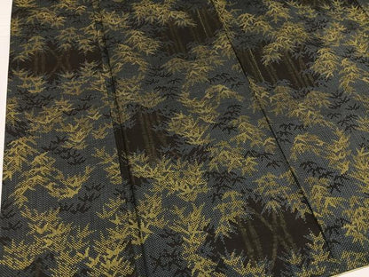 平和屋着物●本場大島紬　一元絣　笹竹文　正絹　逸品　AABD8870ph