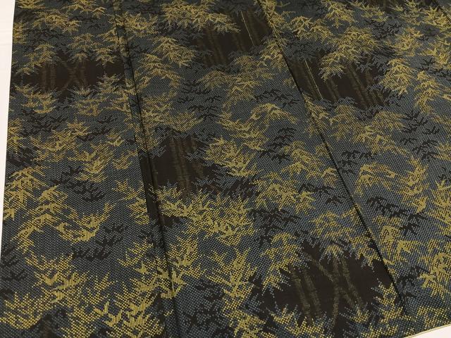 平和屋着物●本場大島紬　一元絣　笹竹文　正絹　逸品　AABD8870ph