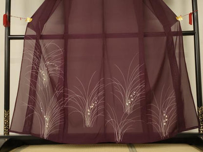 平和屋着物＊夏物 訪問着 絽 蔦の葉文 正絹 逸品 AABD8881jd