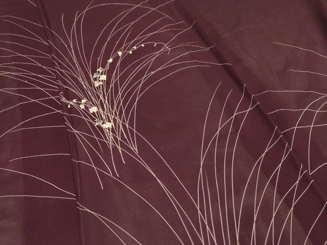 平和屋着物＊夏物 訪問着 絽 蔦の葉文 正絹 逸品 AABD8881jd