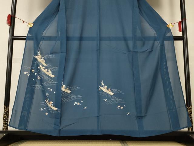 平和屋着物＊夏物 訪問着 絽 筏草花文 金彩 正絹 逸品 AABD8882jd