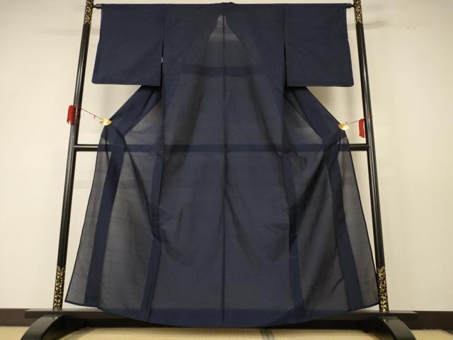 平和屋着物＊夏物 本場大島紬 夏大島 枝葉文 反端付き 正絹 逸品 AABD8883jd