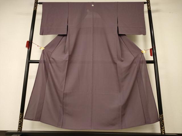 平和屋着物＊夏物 色無地 絽 煤竹色 正絹 逸品 未使用 AABD8885jd