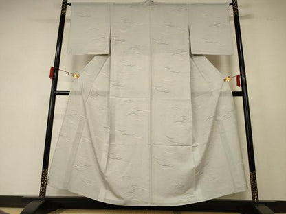 平和屋着物＊夏物 小紋 絽 芝文 やまと誂製 正絹 逸品 AABD8886jd