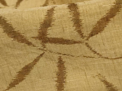平和屋着物＊夏物　小千谷ちぢみ　枝葉文　麻　逸品　AABD8890jd