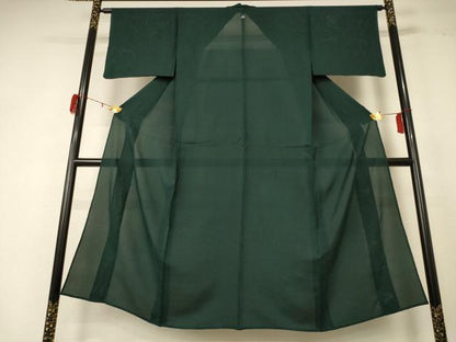 平和屋着物＊夏物 男性 色無地 絽 虫襖色 正絹 逸品 AABD8892jd