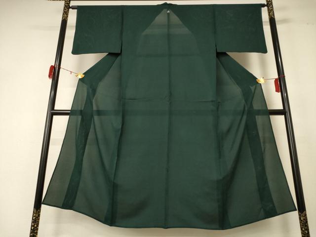平和屋着物＊夏物 男性 色無地 絽 虫襖色 正絹 逸品 AABD8892jd