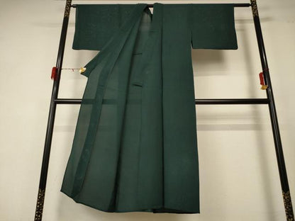 平和屋着物＊夏物 男性 色無地 絽 虫襖色 正絹 逸品 AABD8892jd