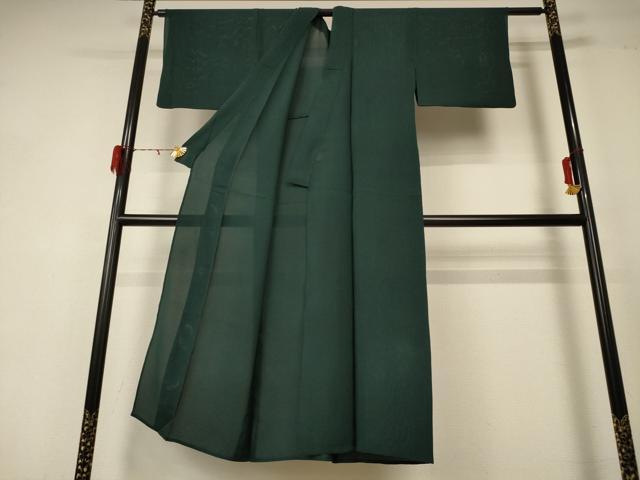 平和屋着物＊夏物 男性 色無地 絽 虫襖色 正絹 逸品 AABD8892jd