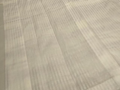 平和屋着物＊夏物 長襦袢 紗 縞 正絹 逸品 AABD8894jd