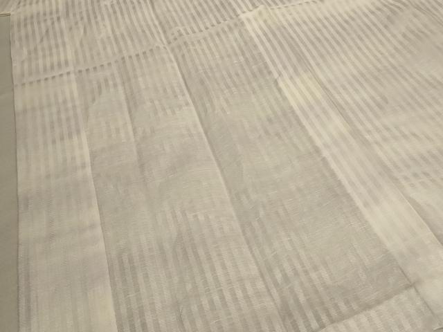 平和屋着物＊夏物 長襦袢 紗 縞 正絹 逸品 AABD8894jd