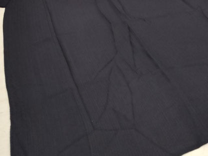 平和屋着物＊夏物 色無地 紗 藍鉄色 正絹 逸品 AABD8895jd