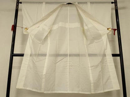 平和屋着物＊夏物 長襦袢 絽 鳥の子色 正絹 逸品 AABD8901jd