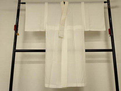 平和屋着物＊夏物 長襦袢 絽 鳥の子色 正絹 逸品 AABD8902jd