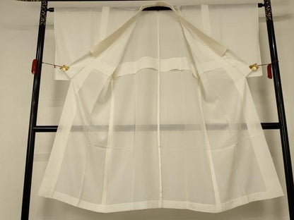 平和屋着物＊夏物 長襦袢 絽 鳥の子色 正絹 逸品 AABD8902jd